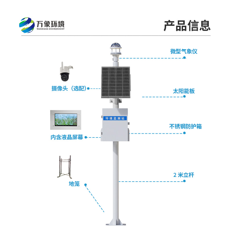 光學雨量監測站：采用純正弦紅外光源，高精度測量降雨量